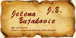 Jelena Bujaković vizit kartica